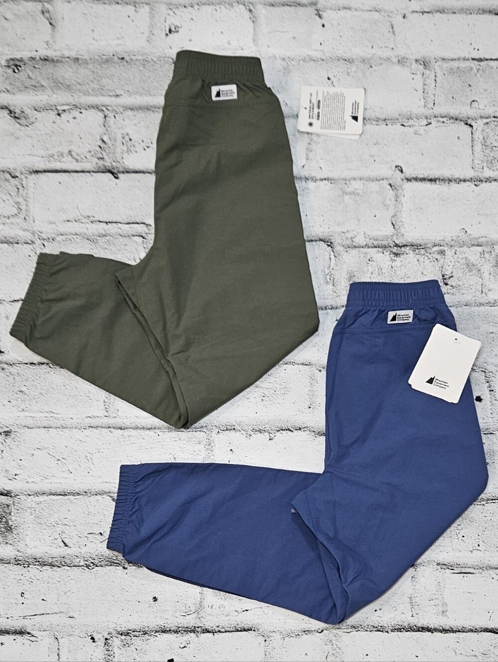 MEC Kids Gorp Cargo Jogger Pants Size 6 Green Blue NWT Set of 2